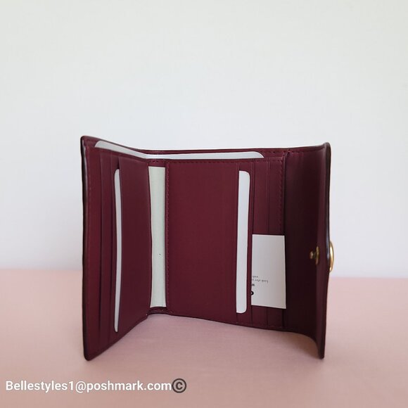 COACH Wyn Small Wallet In Colorblocked Signature Canvas & Leather-Tan Rust - Picture 13 of 16